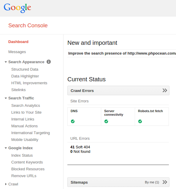 Google Webmasters Tools